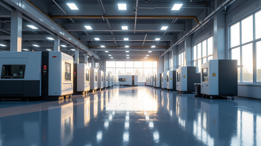 公司所在地理位置，工业园区俯瞰图，建筑物清晰可见