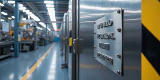 SANKYO三共品牌标识，工业设备制造商标志，蓝色背景